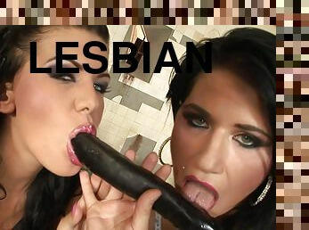 Lesbian Pornstars Licking Pussy And Ass Before Anal Toy Fucking
