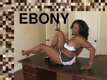 Ebony Sydnee Capri gets DP banged by big black cocks in threesome