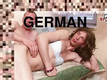 German crossdresser gets anal fucked without a condom