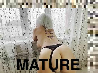 amatør, anal, eldre, milf, hardcore, mamma, rumpe-butt