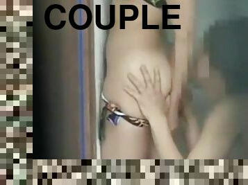 Cute couple caught on cam