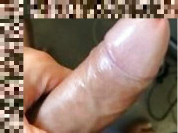 Edging big Mexican dick