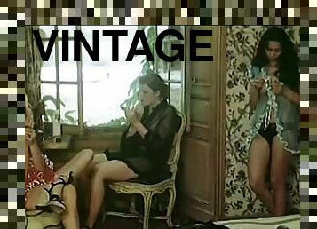 vintage, rambut-perang, erotik