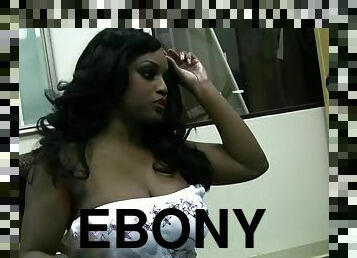 Ebony girl Jada Fire gets talked into riding his long shaft