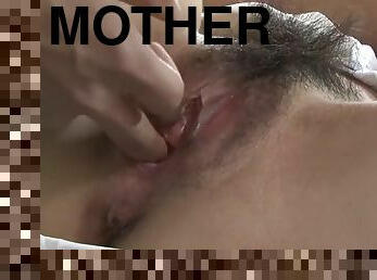 Stepmother maki hojo enjoys stepson's cock in her hairy pussy