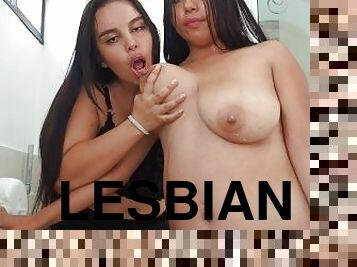 payu-dara-besar, putting, lesbian, susu, minum, menyusu, meghisap