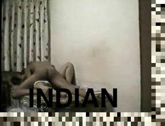 Indian couple films their sex in the bedroom