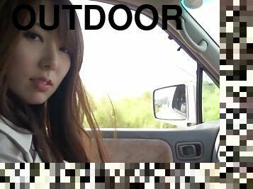 Solo Outdoor Masturbation By One Pretty Asian Chick