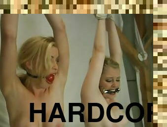 Slutty blonds are enjoying a hardcore torture