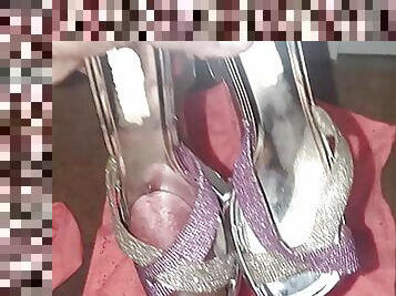 found pair of shiny heels in customer car