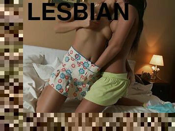 Best friends spicing up their day with the hardcore lesbian licking