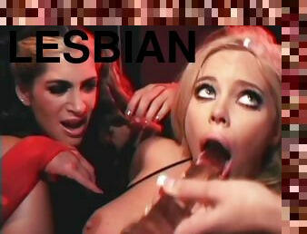 Lesbian pornstars have a wild toy orgy and get off