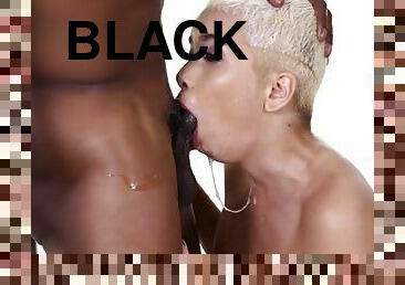 Aaliyah hadid deepthroats every inch of huge black cock