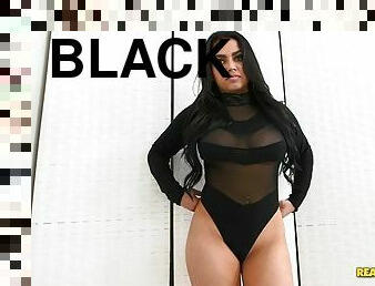 Sexiest latina newcomer ada sanchez posing in a black outfit