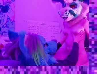 Horny Furries Fuck In College Dorm And Almost Get Caught