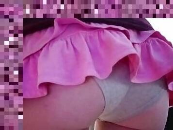 Hot dirty skirt farts