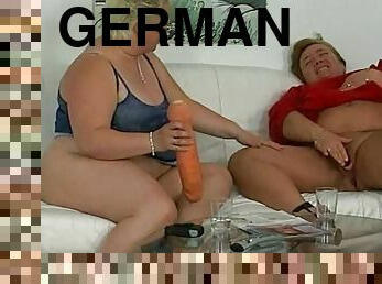 Fat German chicks using toy for sex