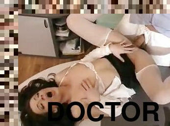 Doctor fucks his patient in stockings