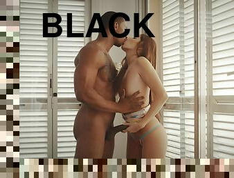 Black dude suits gorgeous woman with the cock she always dreamed of