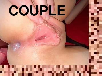 Real couple gets passionate romantic ANAL sex