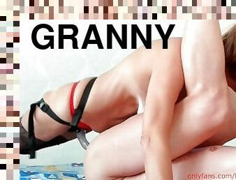 Granny semen extraction riding cock bdsm strapon prostate massage taboo fetish