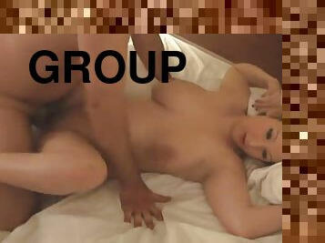 Pregnant cum lover fucked in group setting