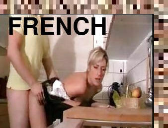 French maid services him sexually
