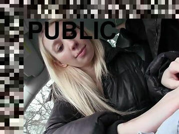 Publicsex amateur sucks cock for cash