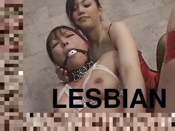 Lesbian fetish play with Japanese girls