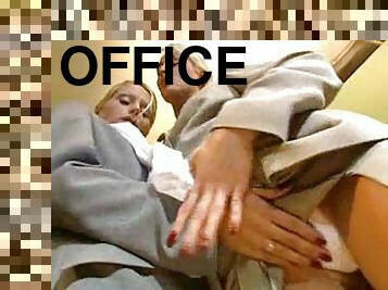 Office ladies have incredible lesbian sex