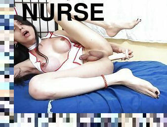 Luna nurse and dildo