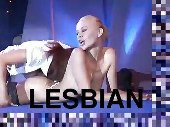 Lesbian pornshow on public stage