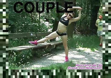 Hot young jogger teen pick up