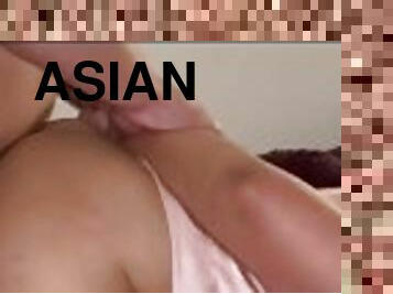 asian, buntut, anjing, amateur, perempuan-jelita, remaja, tegar, buatan-sendiri, creampie, pasangan