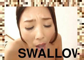 Cum in mouth ending for cutie Ichijou Kimika who swallows. HD