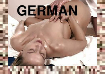 German Petite Blonde Small Tits Teen Seduced At Sex Massage