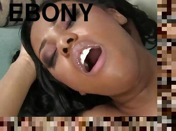 Ebony girls enjoy their pussies getting fucked good in many positions