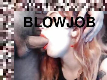 ekstrem, amatør, blowjob, deepthroat, kveling, røff