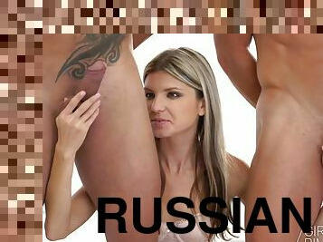 russe, anal, ados, hardcore, trio, blonde, fétiche