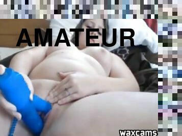 clito, chatte-pussy, amateur, ados, jouet, belle-femme-ronde, joufflue, solo