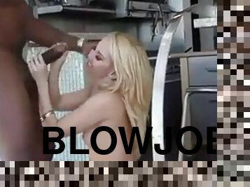 Blonde BBC blowjob