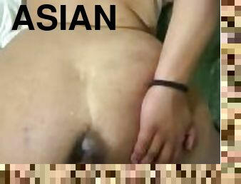 Bbc cums in Blasian ass