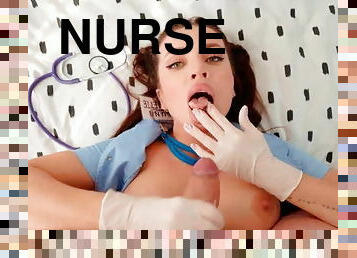 Hot Nurse in Gloves Fucked a Patient