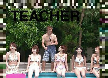 Male Teacher Invites His Sexy Students Over During The Summer - Bang