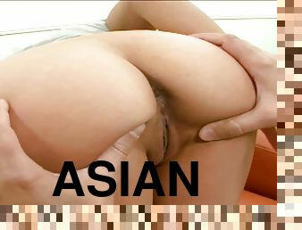 This  Asian slut saw them coming and bent over to lace her boots and show her yummy butt