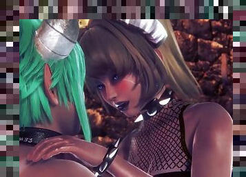 Futa Bowsette with a Futa succubus : 3D Porn Parody