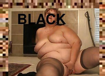 Interview with a BBW slut in black stockings