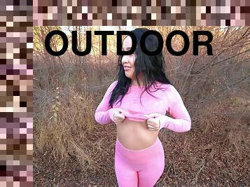 Fitness Girl Sucks For Money Outdoors - Angelya.g P1