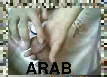 Arabic girl blows and bones in amateur video