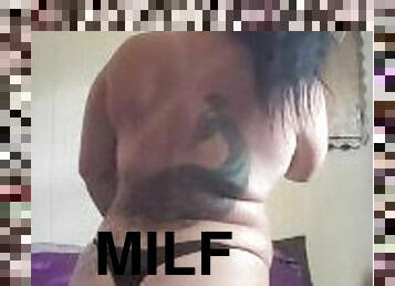 MiLF shows a little ASS in New thong !